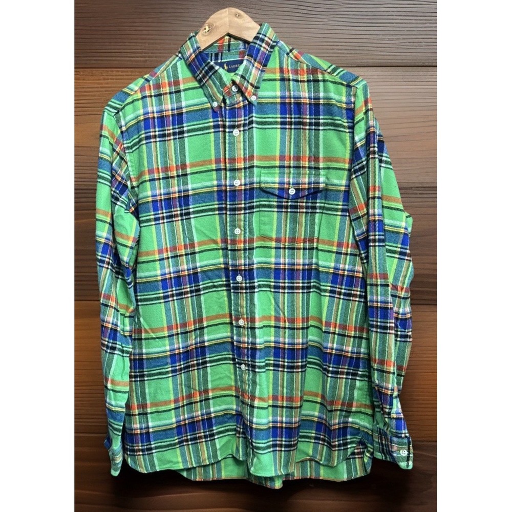 Mens Polo Ralph Lauren Long Sleeve Button Down Shirt Sz Large EC - Picture 2 of 7